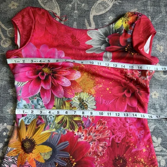 Desigual Multicolor Floral Sheath Mini Dress - Picture 4 of 7